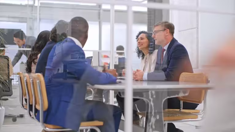 Working session between professionals
